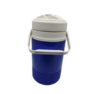 vintage igloo blue 1/2 gal hot/cold drink travel cooler